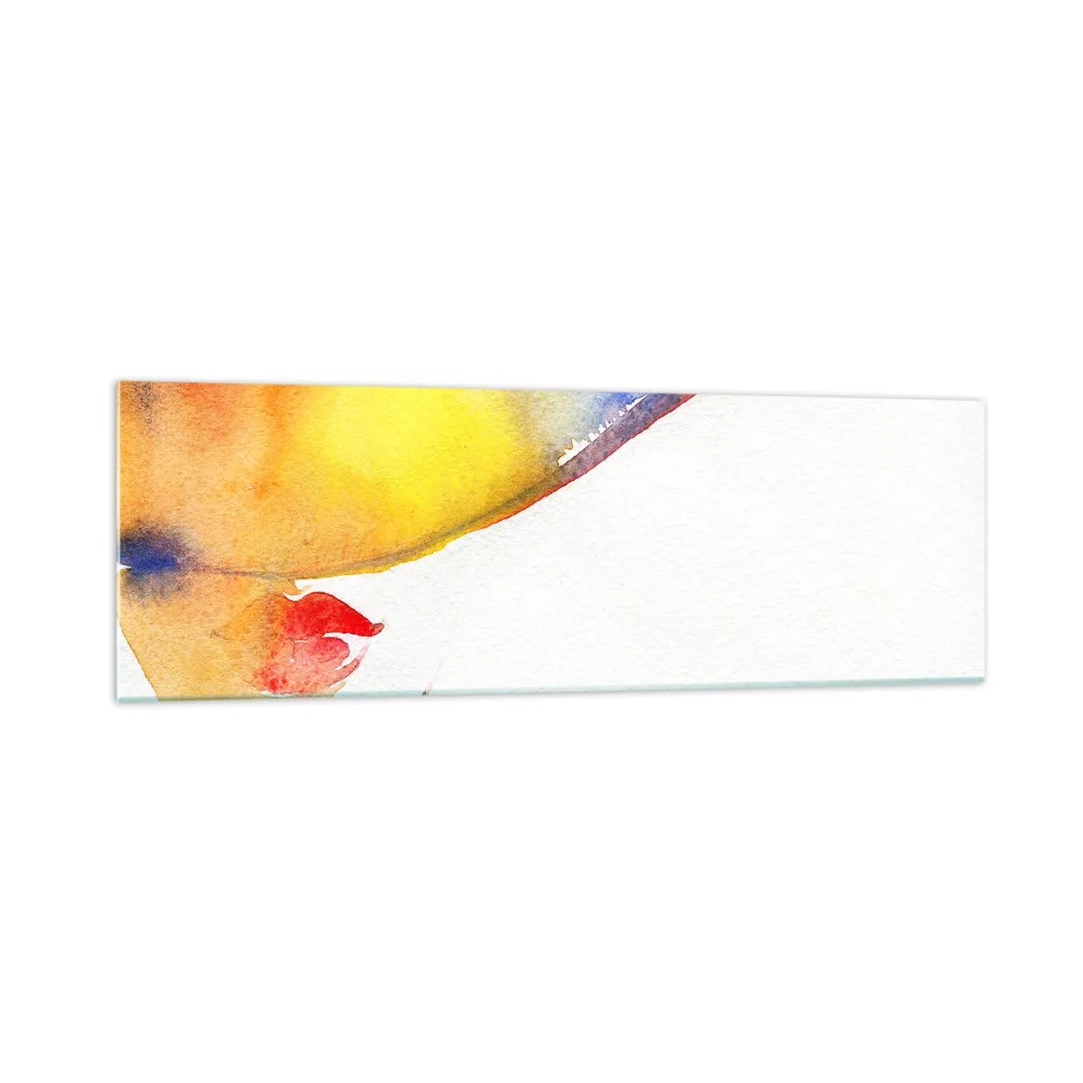Billede på glas - Portræt af en dame    - 160x50 cm