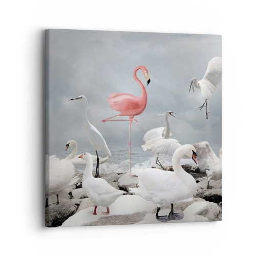 Lærredstryk - Billede på lærred - Hvor kommer jeg fra? - 30x30 cm