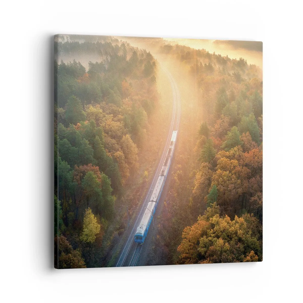 Lærredstryk - Billede på lærred - Efterårsrejse - 40x40 cm