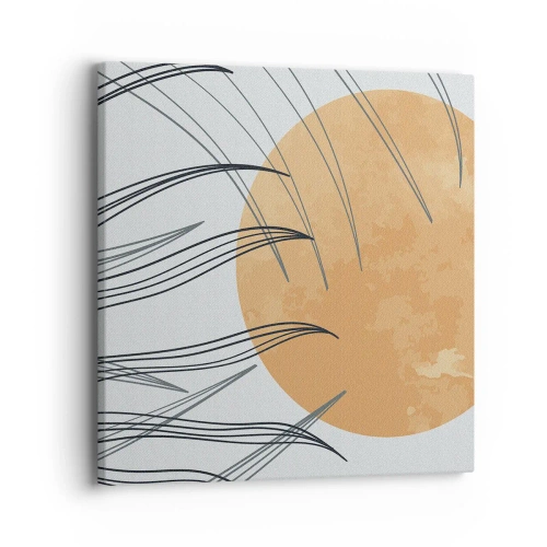 Lærredstryk - Billede på lærred - Altid mod solen - 40x40 cm