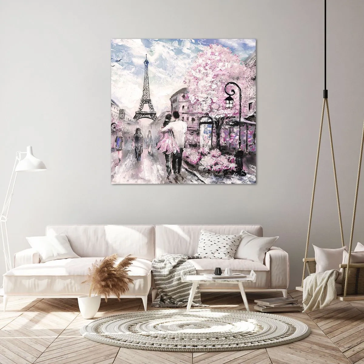 Lærredstryk - Billede på lærred - Hvis du bliver forelsket, er det kun i... - 60x60 cm