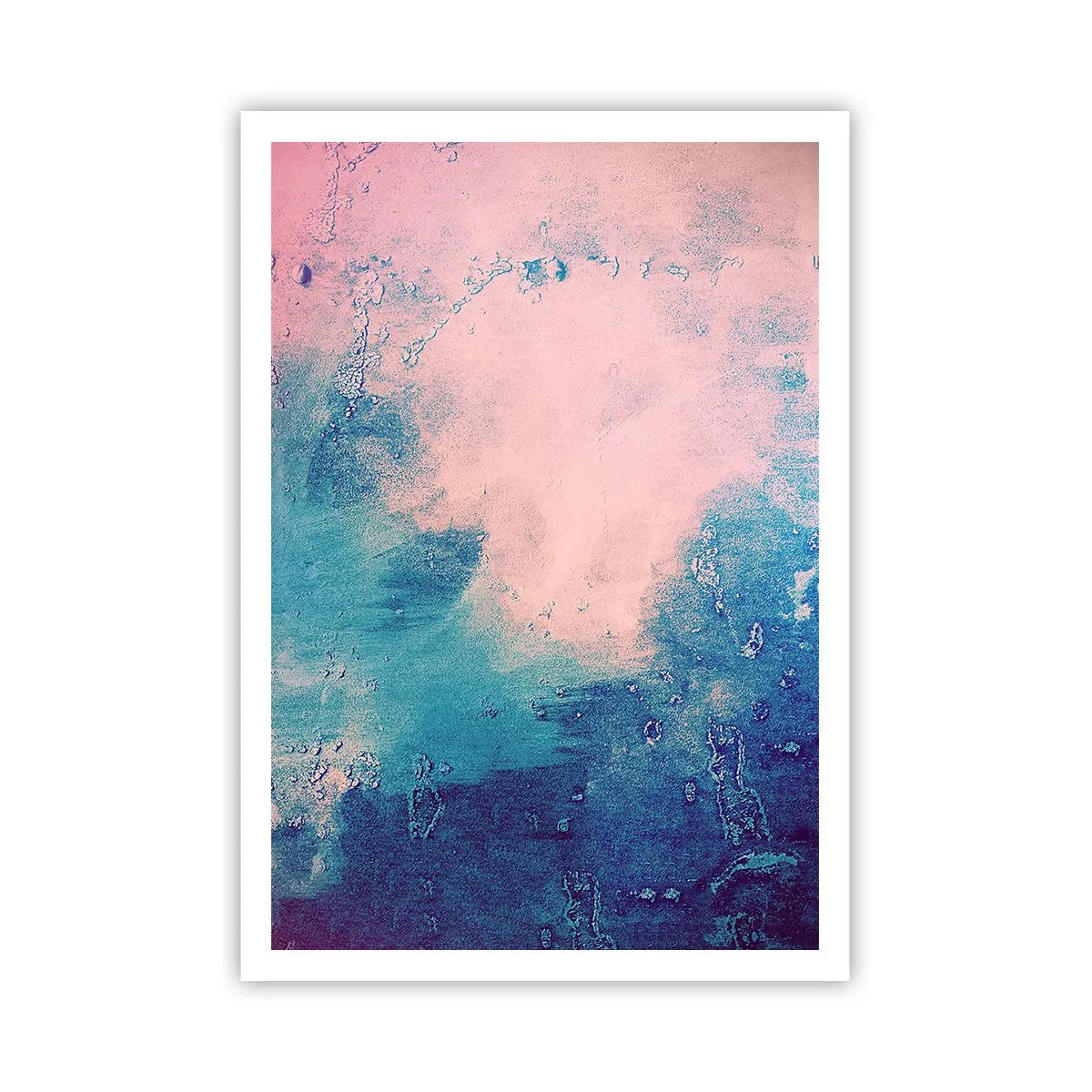 Plakat - Blå omfavnelse - 70x100 cm