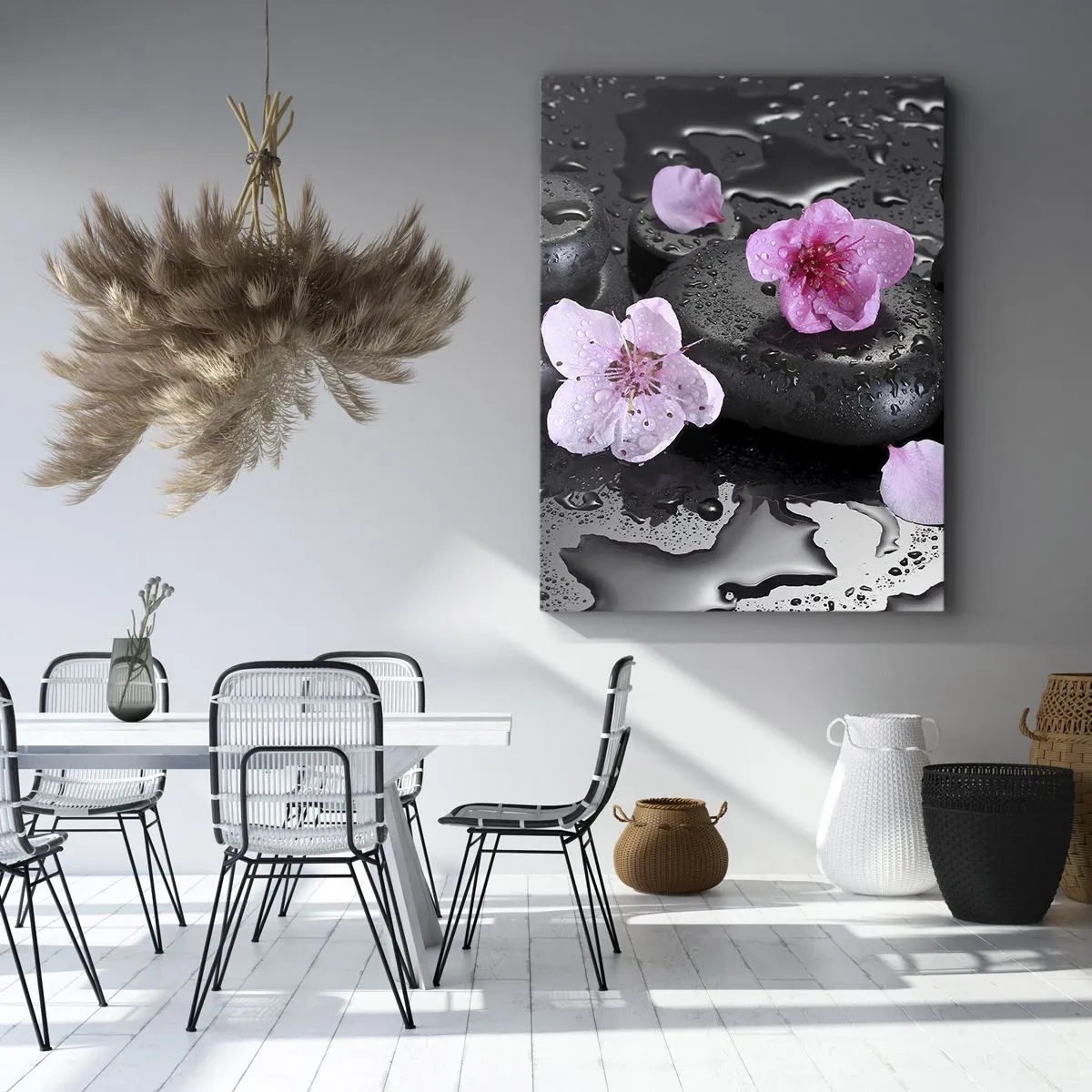 Lærredstryk - Billede på lærred - Og stenen falder fra hjertet - 50x70 cm