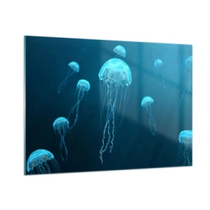 Billede på glas - Havets dans - 100x70 cm