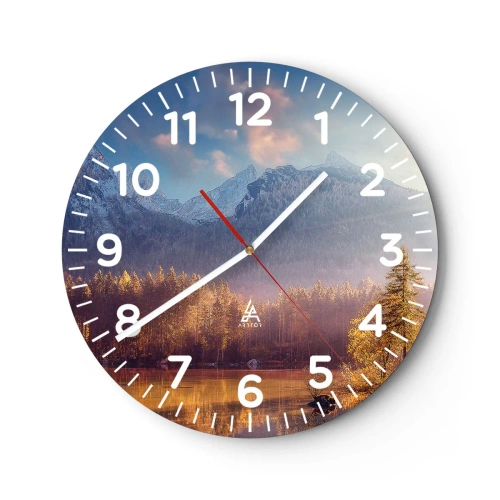 Vægur, Uret - I bjerge og dale - 40x40 cm