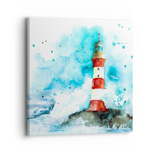 Lærredstryk - Billede på lærred - Elementernes enhed - 30x30 cm