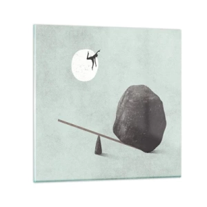 Billede på glas - En drøm går i opfyldelse - 50x50 cm