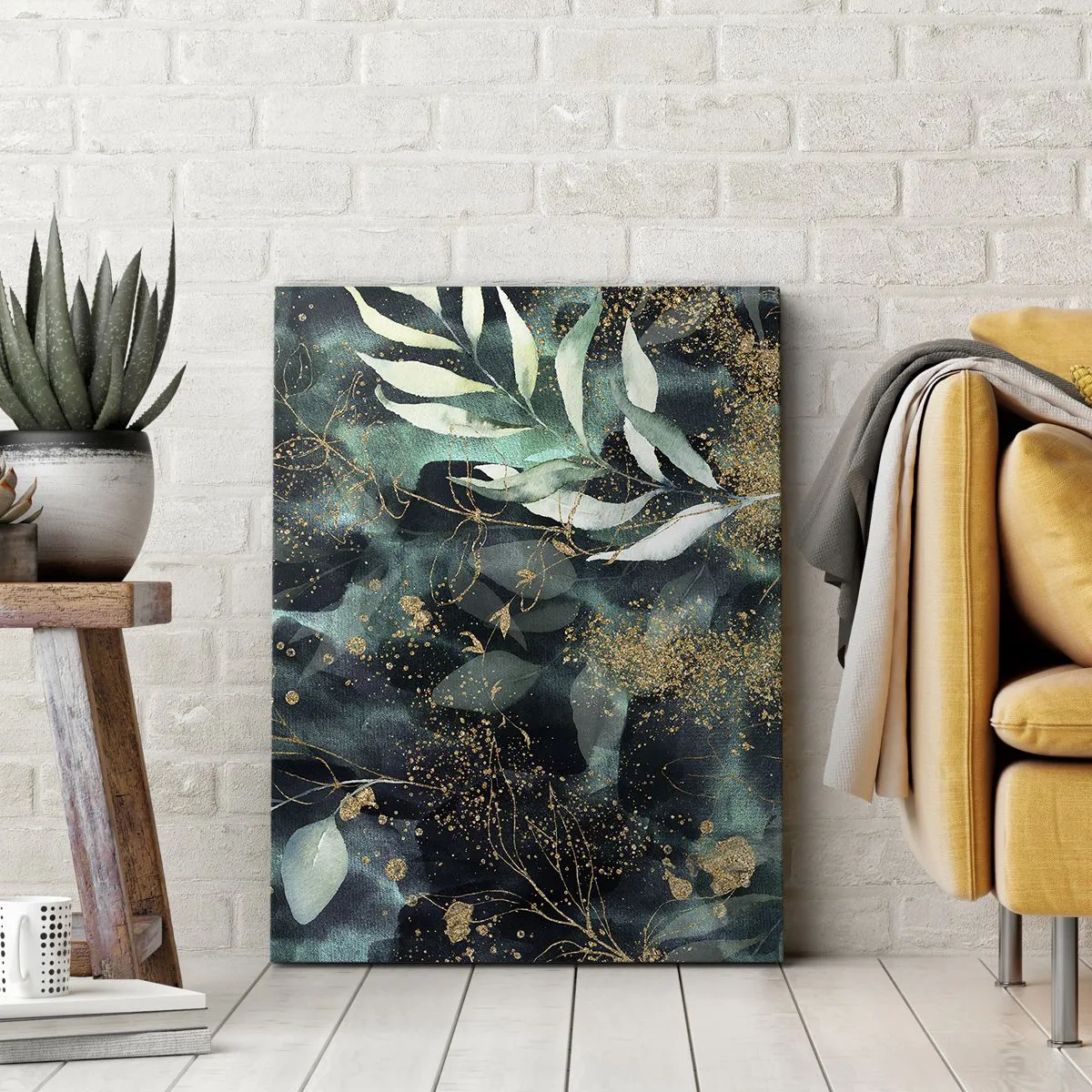 Lærredstryk - Billede på lærred - Fortryllet have - 50x70 cm