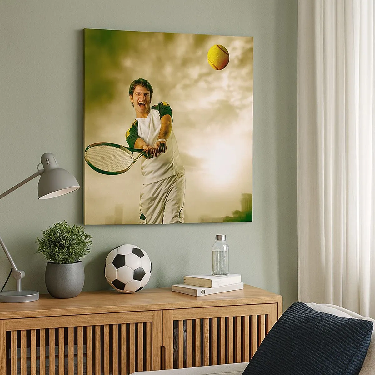 Lærredstryk - Billede på lærred - Energi og glæde - 30x30 cm