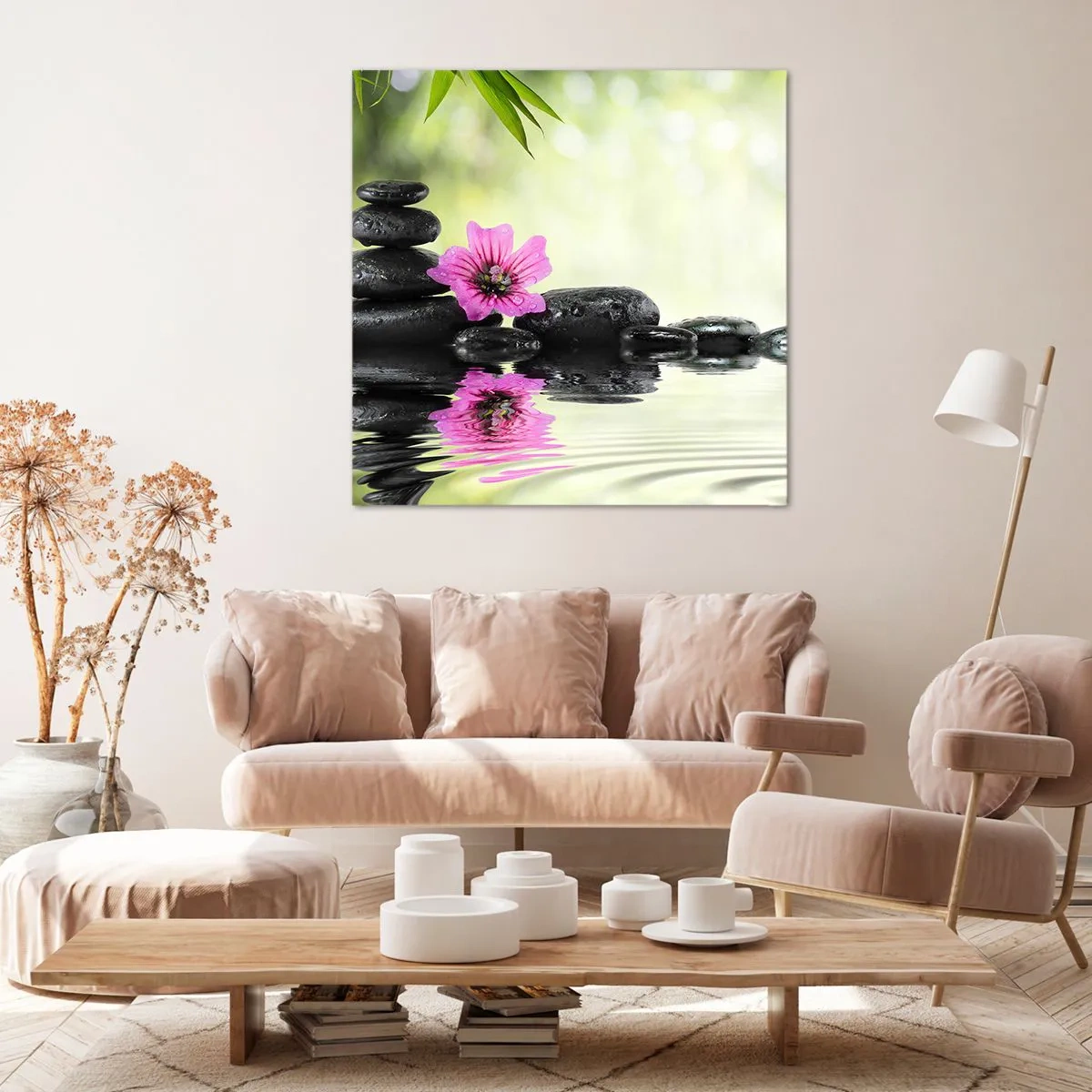 Lærredstryk - Billede på lærred - Tid til sjælen - 60x60 cm