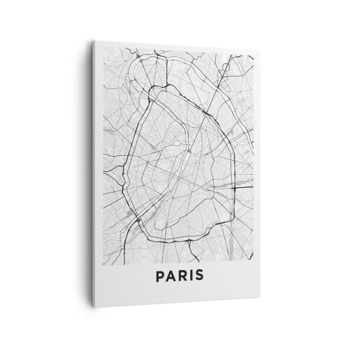 Lærredstryk - Billede på lærred - Paris' blomst - 50x70 cm