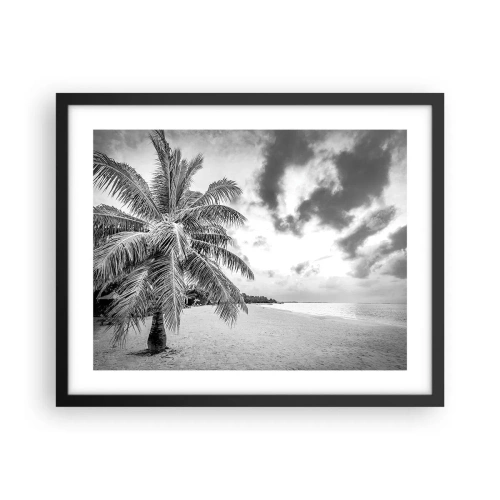 Plakat i sort ramme - Når du længes efter ensomhed.... - 50x40 cm