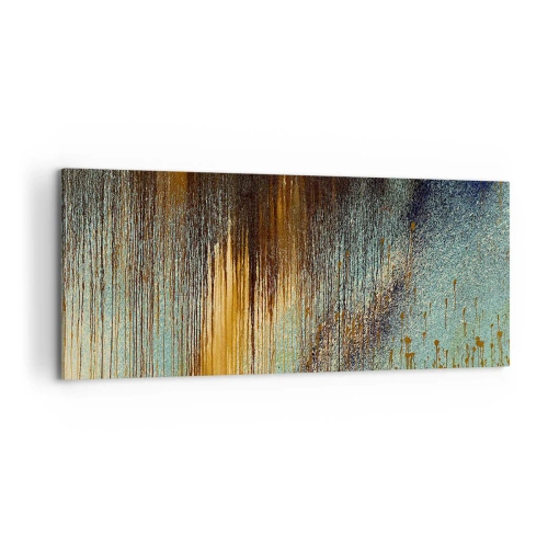 Lærredstryk - Billede på lærred - En utilsigtet farverig komposition - 100x40 cm