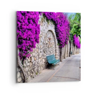 Lærredstryk - Billede på lærred - Lad os mødes så hurtigt som muligt - 70x70 cm