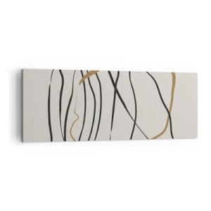 Lærredstryk - Billede på lærred - Komposition - dans i besiddelse - 140x50 cm