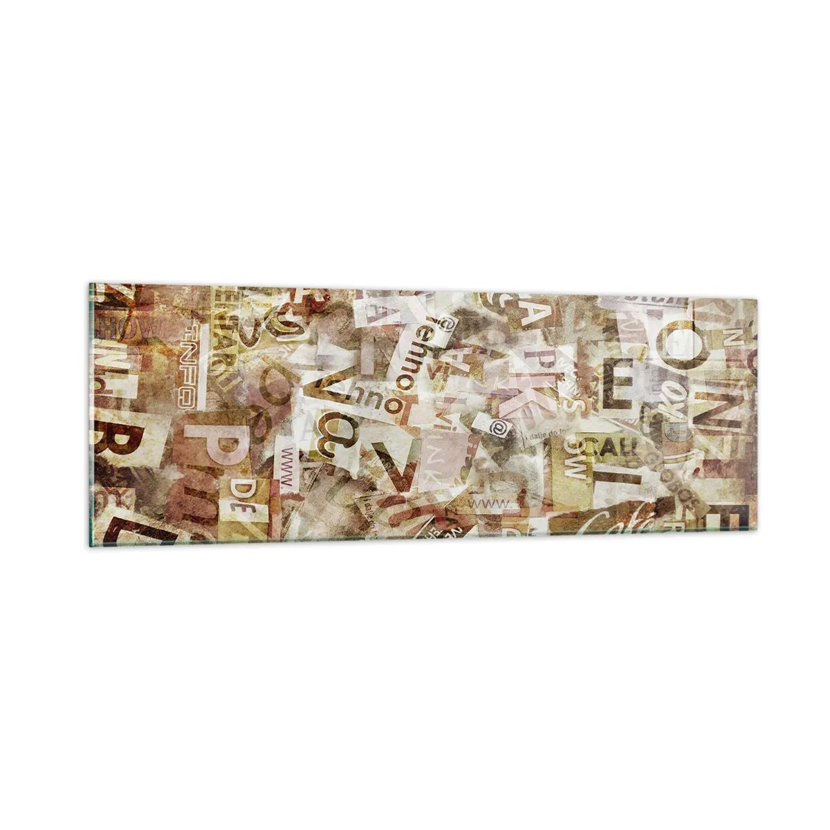 Billede på glas - Jeg forener snakkehovederne - 90x30 cm