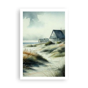 Plakat - Væk fra trængsel og travlhed - 61x91 cm