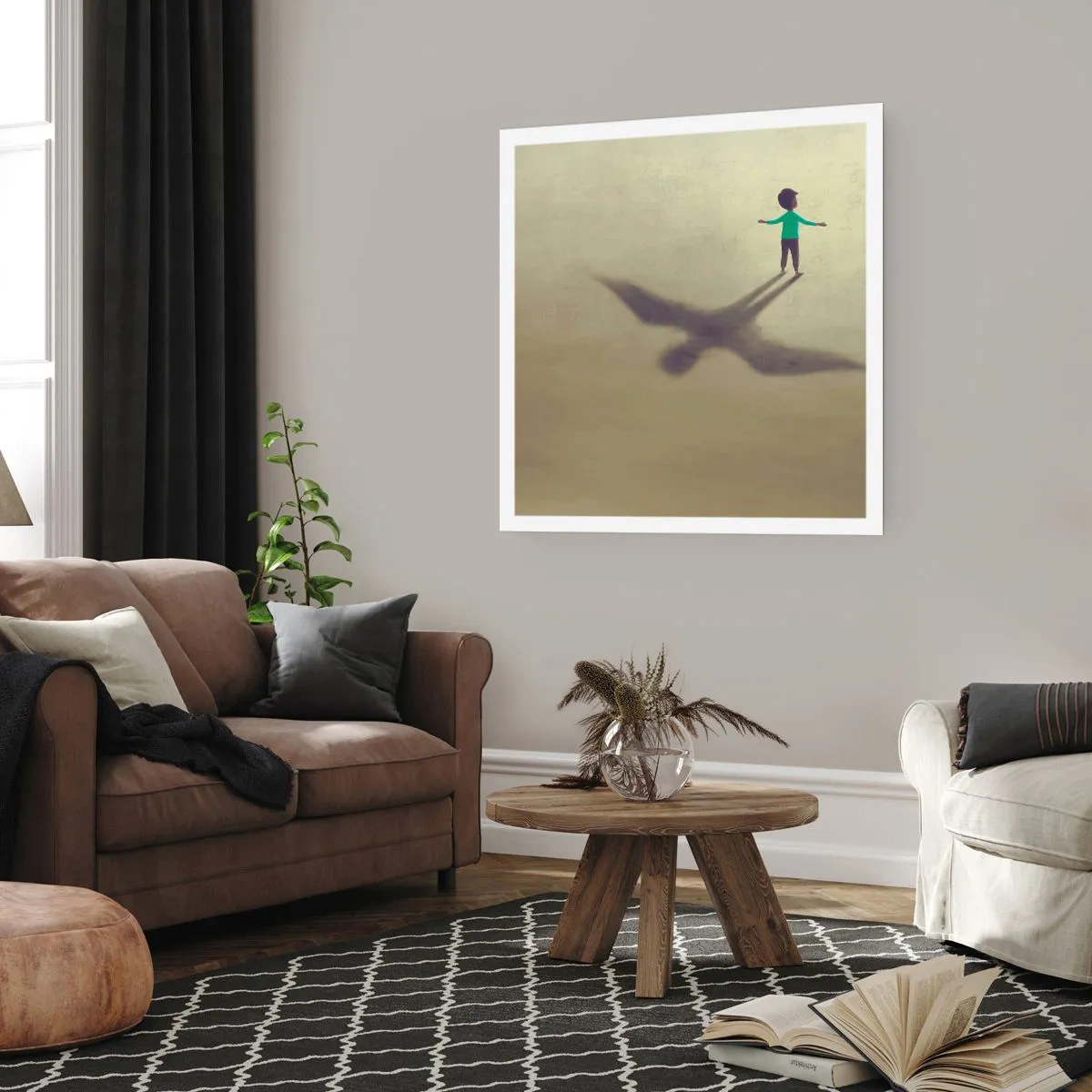 Plakat - Fremtidens helt - 30x30 cm