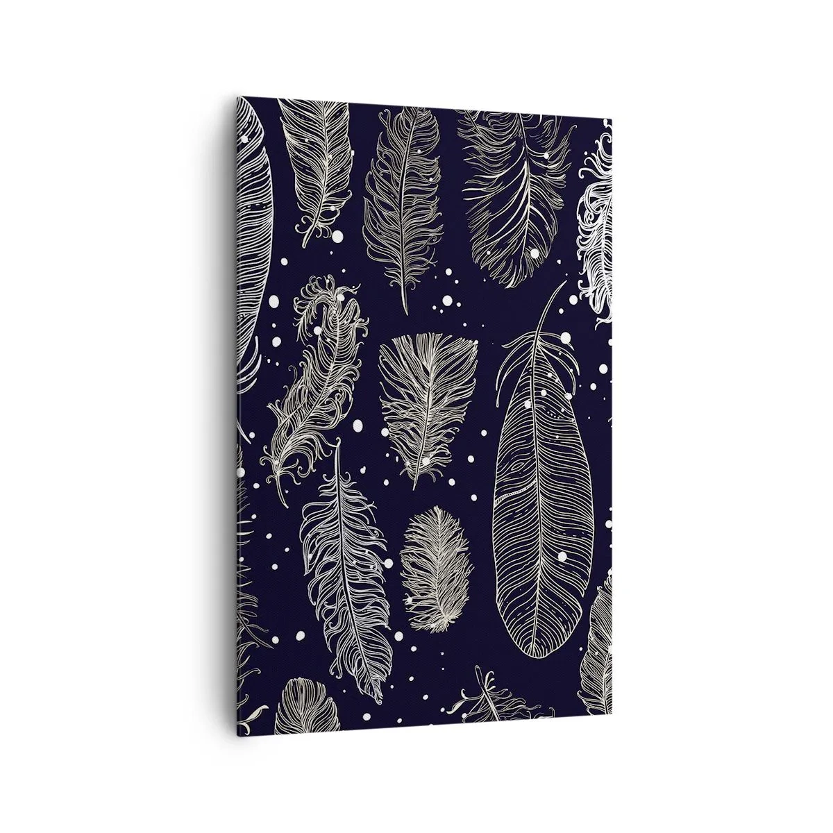 Lærredstryk - Billede på lærred - Fjerede blonder - 80x120 cm