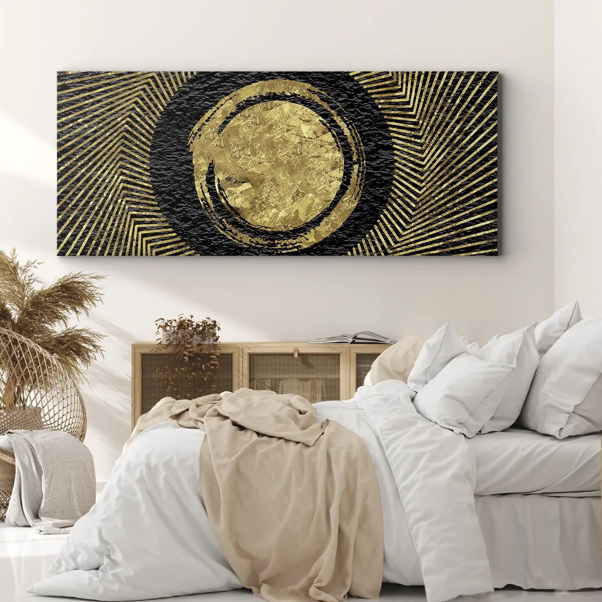 Lærredstryk - Billede på lærred - Glamour-komposition - 140x50 cm