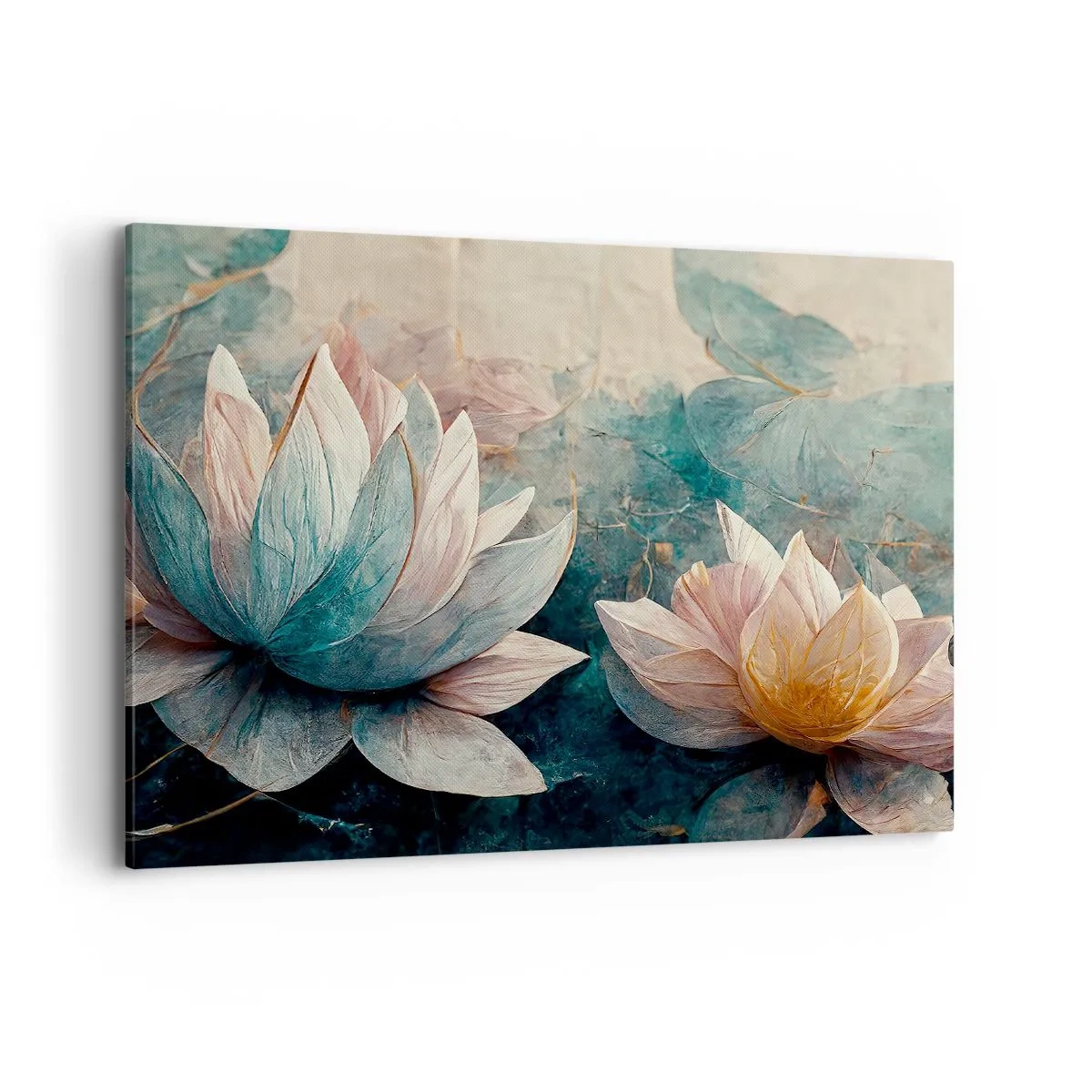 Lærredstryk - Billede på lærred - Søens stjerner - 100x70 cm