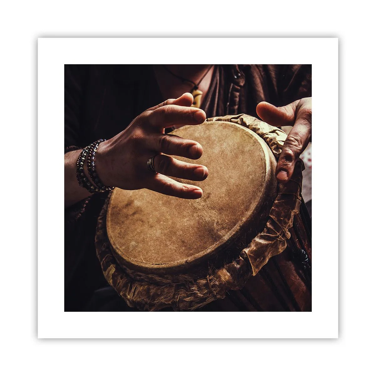 Plakat - I hjertets rytme - 40x40 cm