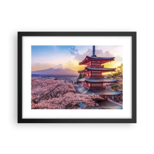 Plakat i sort ramme - Essensen af ​​den japanske ånd - 40x30 cm