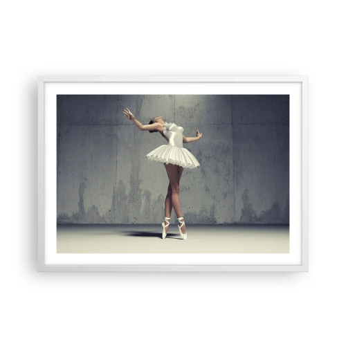 Plakat i hvid ramme - Let som en fugl - 70x50 cm