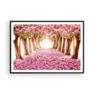 Plakat i sort ramme - Vejen til paradis - 100x70 cm