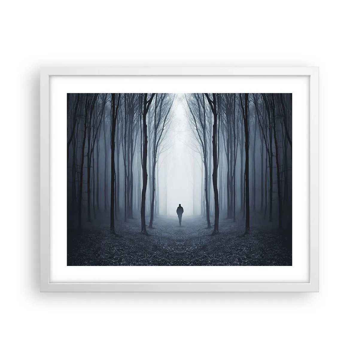 Plakat i hvid ramme - Og alt sammen ganske enkelt - 50x40 cm
