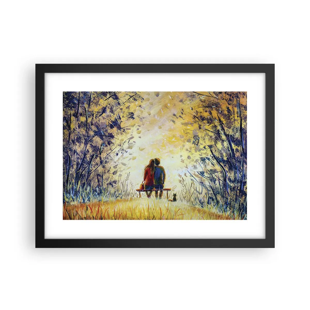 Plakat i sort ramme - Et magisk øjeblik - 40x30 cm