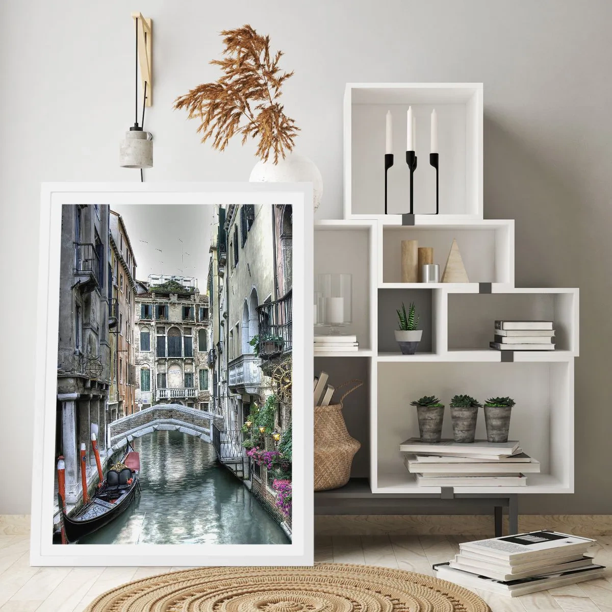 Plakat i hvid ramme - I århundreder i tavs drømmeri - 30x40 cm