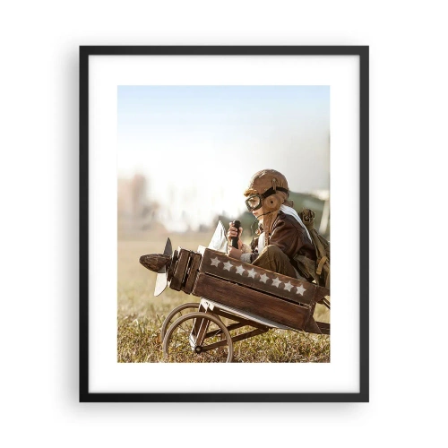 Plakat i sort ramme - Start mod drømmen - 40x50 cm