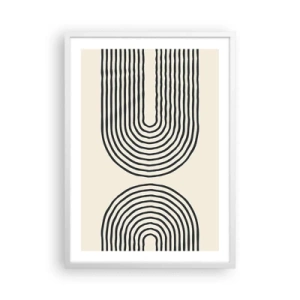 Plakat i hvid ramme - Kommer snart... - 50x70 cm