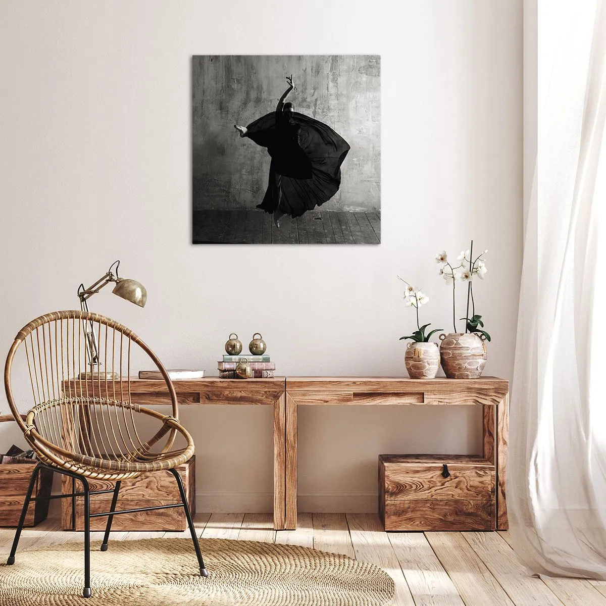 Lærredstryk - Billede på lærred - Passioneret bælte - 50x50 cm