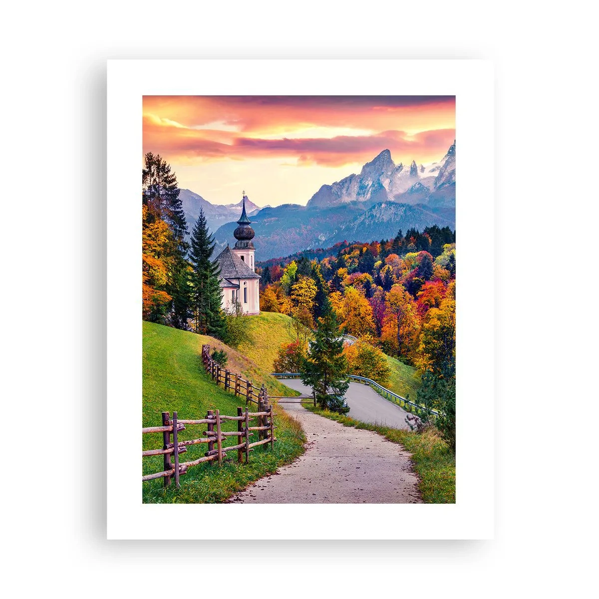 Plakat - Landskab som maleri - 40x50 cm