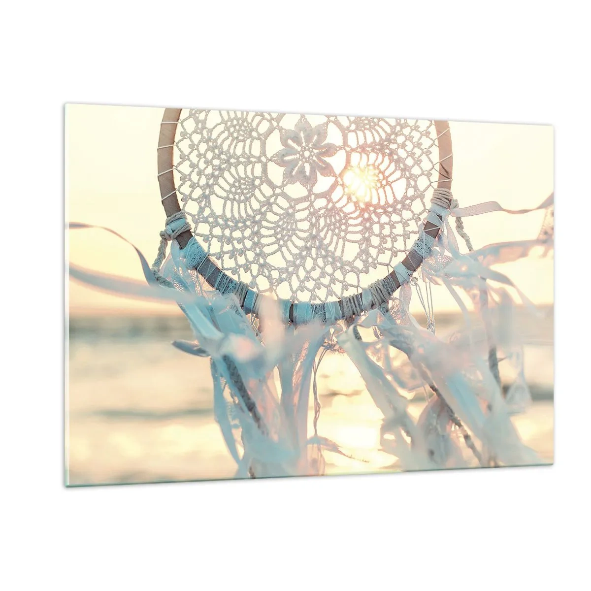 Billede på glas - Totem med blonder - 120x80 cm