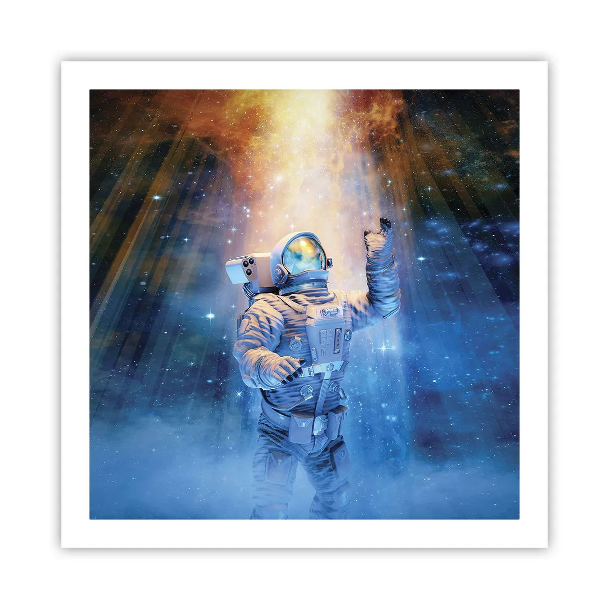 Plakat - Endelig på destinationen - 60x60 cm
