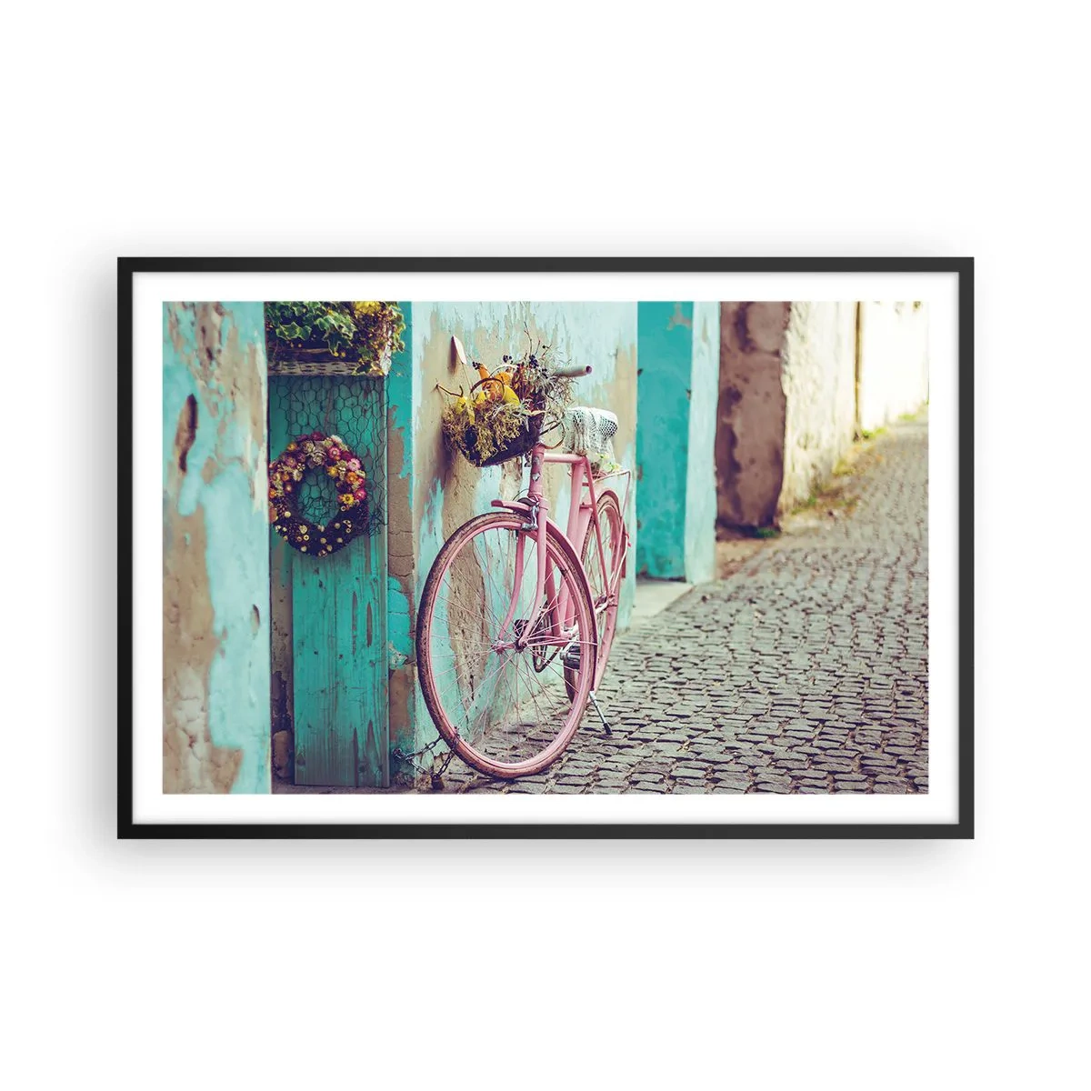 Plakat i sort ramme - Jeg vender tilbage om lidt - 91x61 cm