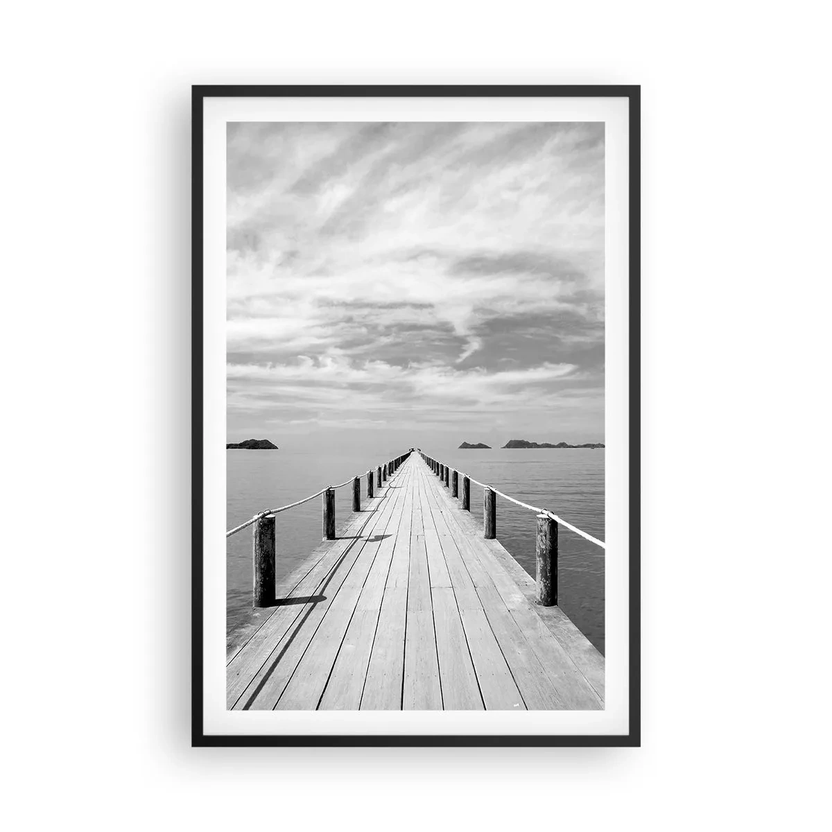 Plakat i sort ramme - Eller måske en rejse... - 61x91 cm