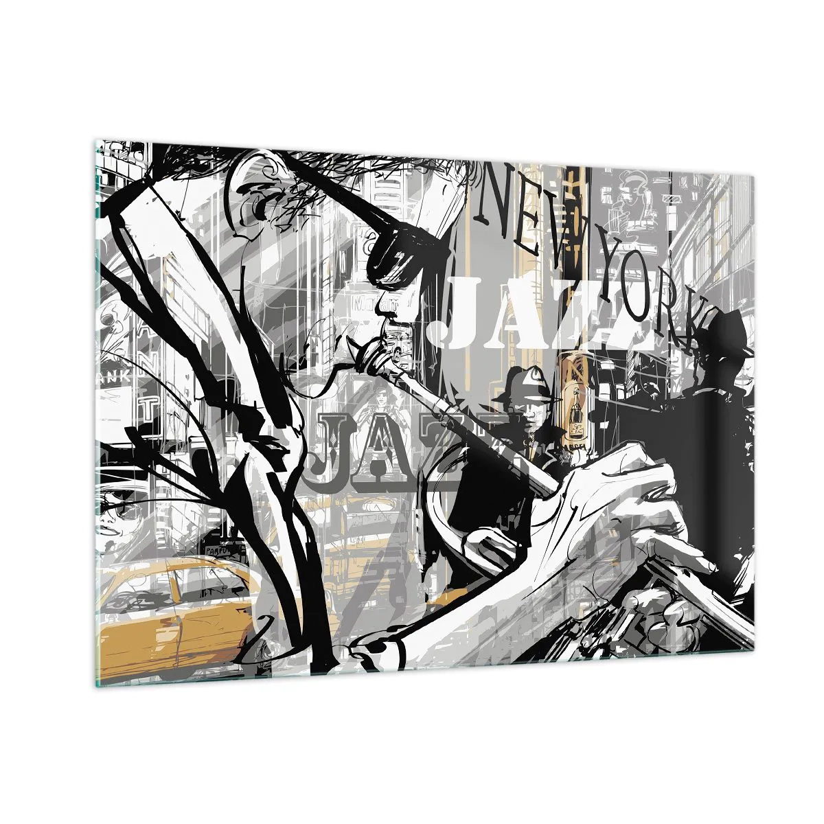 Billede på glas - Til New Yorks rytme - 100x70 cm