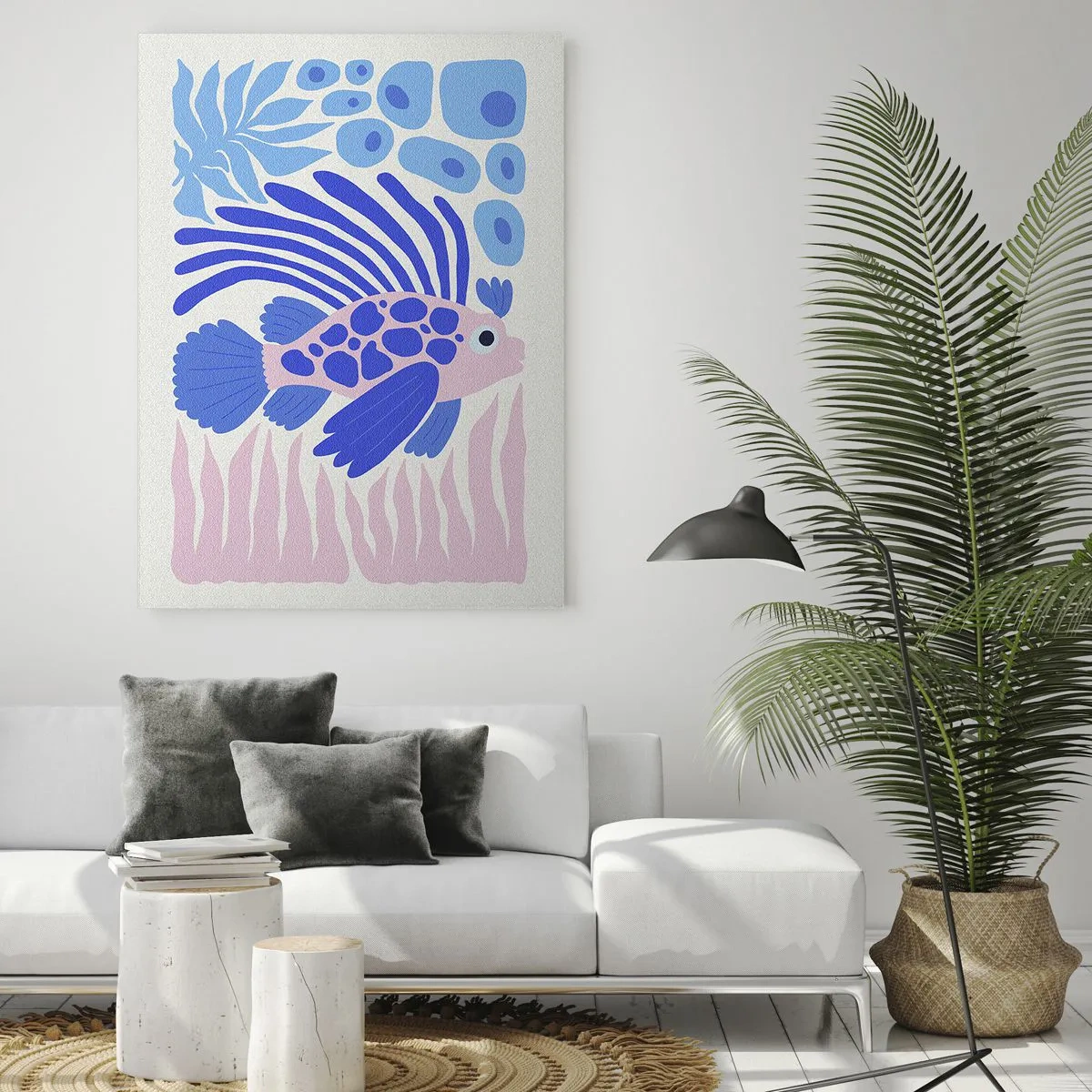 Billede på glas - I dit rette element - 80x120 cm