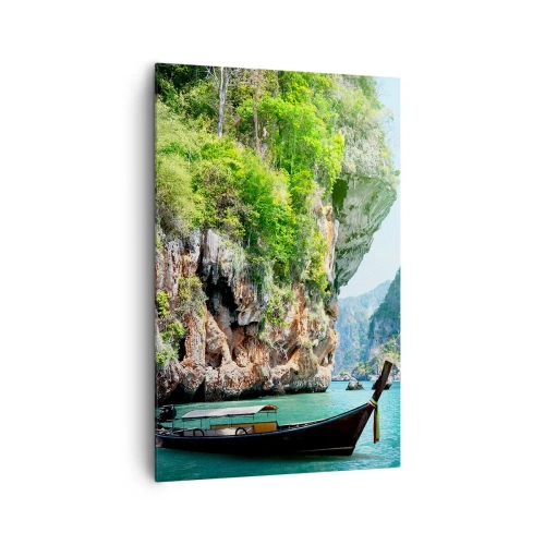 Lærredstryk - Billede på lærred - En invitation til en eksotisk rejse - 80x120 cm