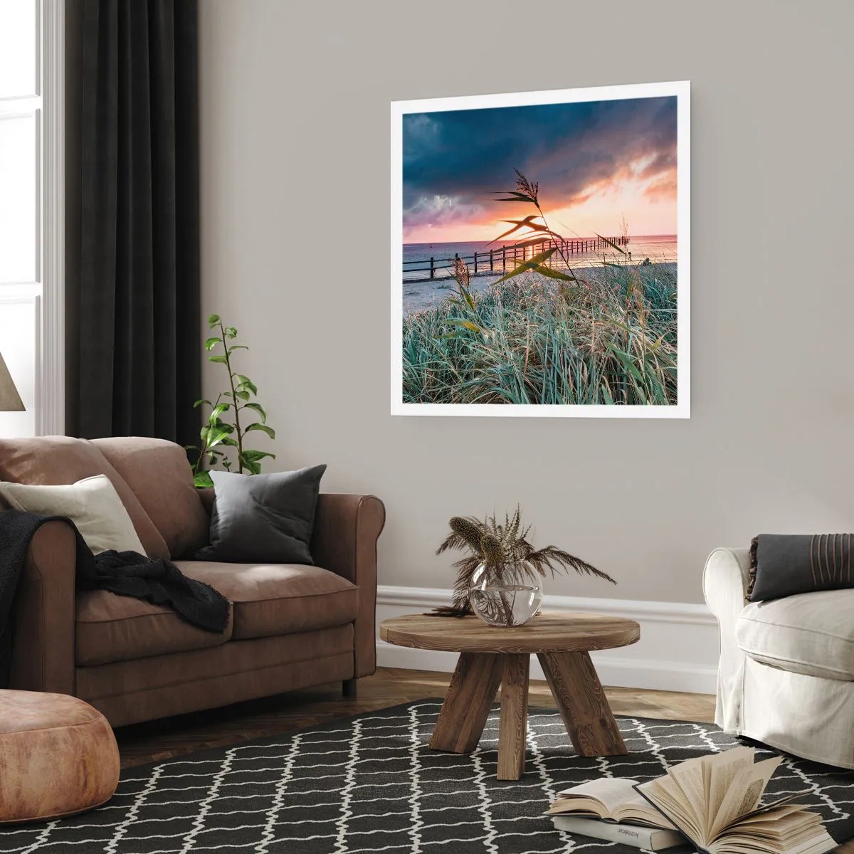 Plakat - Ikke passerer med vinden - 60x60 cm