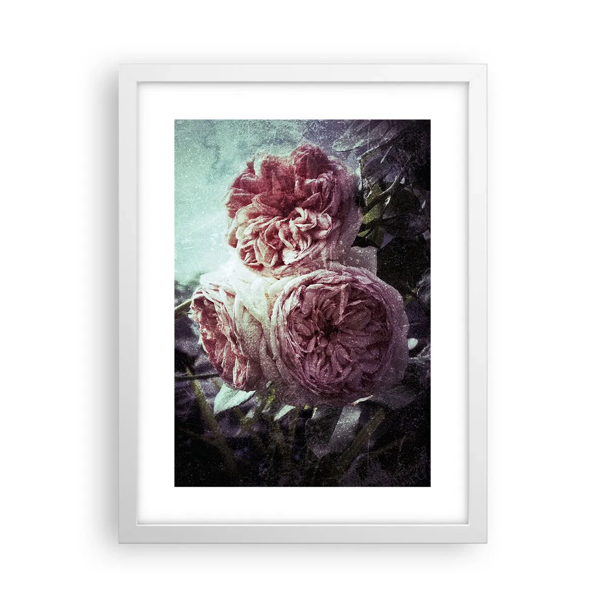 Plakat i hvid ramme - I en romantisk atmosfære - 30x40 cm