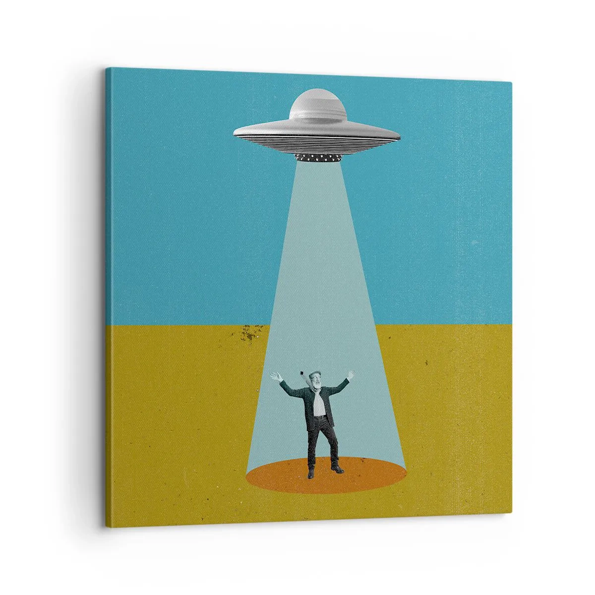 Lærredstryk - Billede på lærred - Et tæt møde - 60x60 cm