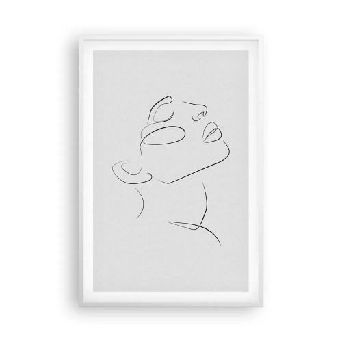 Plakat i hvid ramme - En drømmes slyngninger - 61x91 cm