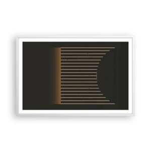 Plakat i hvid ramme - Udforsk mørket - 91x61 cm