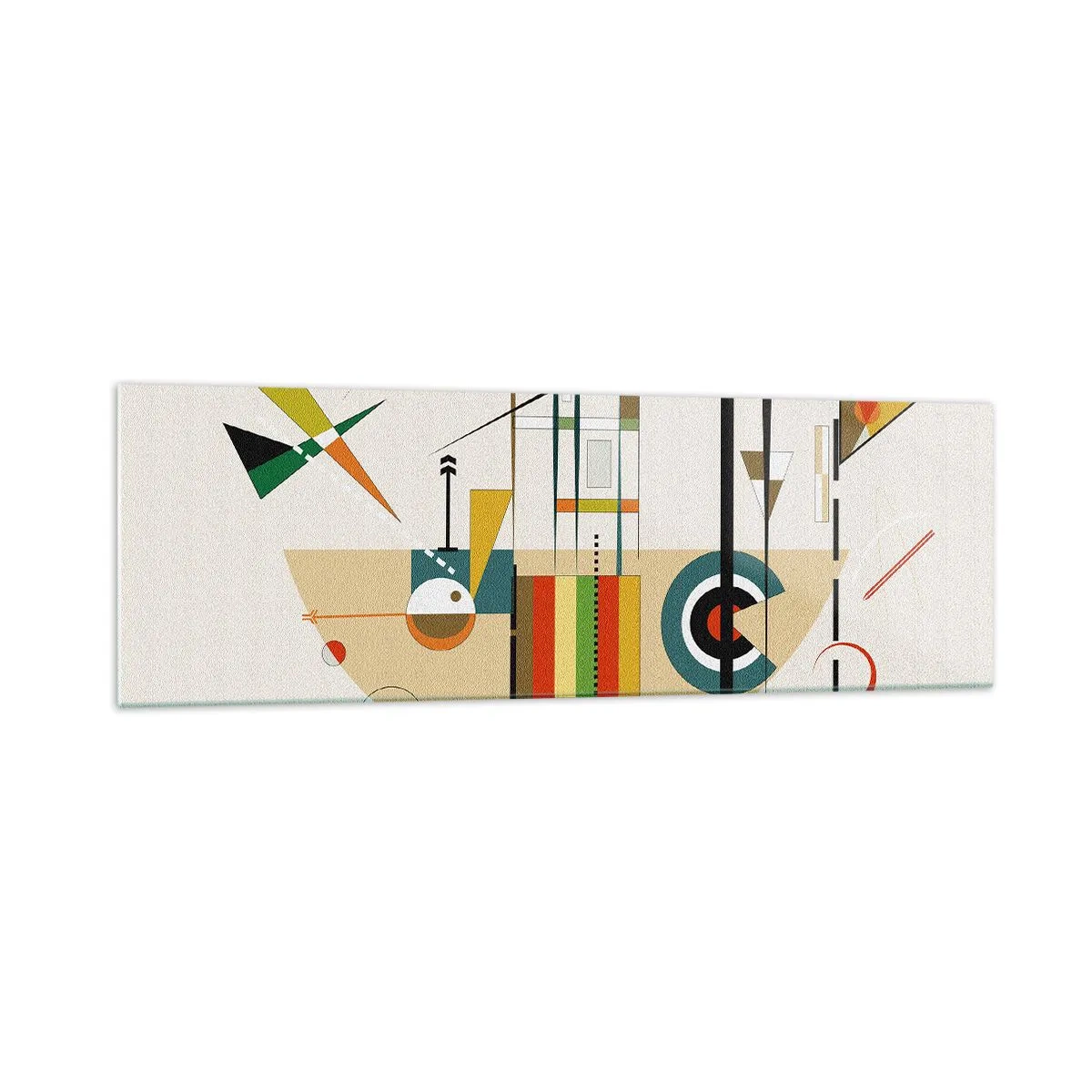 Billede på glas - Og verden griner - 160x50 cm