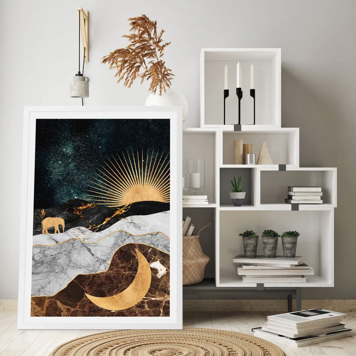 Plakat i hvid ramme - Evige love - 61x91 cm